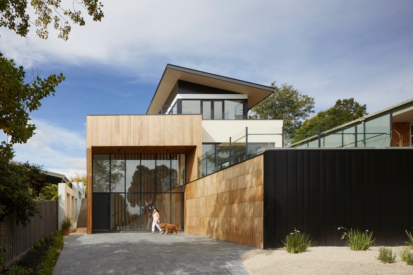 Temporary Daffodil Property Refurbishment pilot image of a contemporary timber-clad home exterior